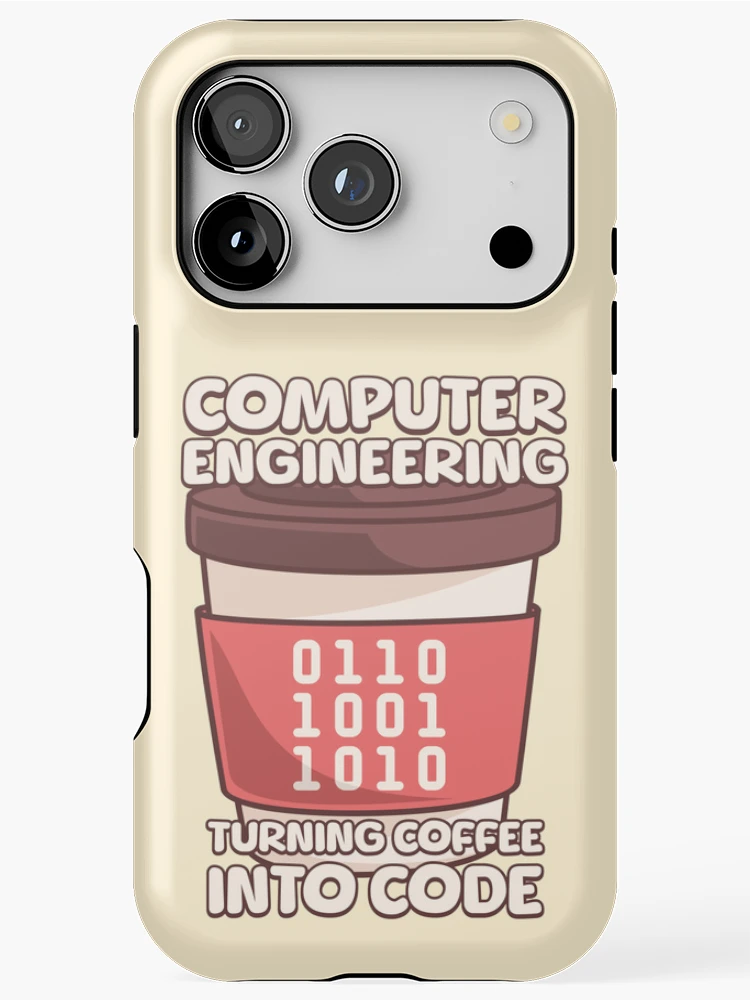 Thumbnail 1 of 4, iPhone Case, Computer Engineering: Turning Coffee Into Code designed and sold by PMCreative.