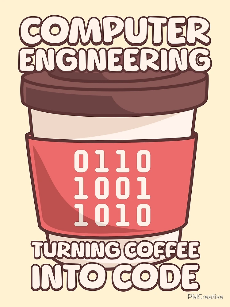 Thumbnail 3 of 3, Scarf, Computer Engineering: Turning Coffee Into Code designed and sold by PMCreative.