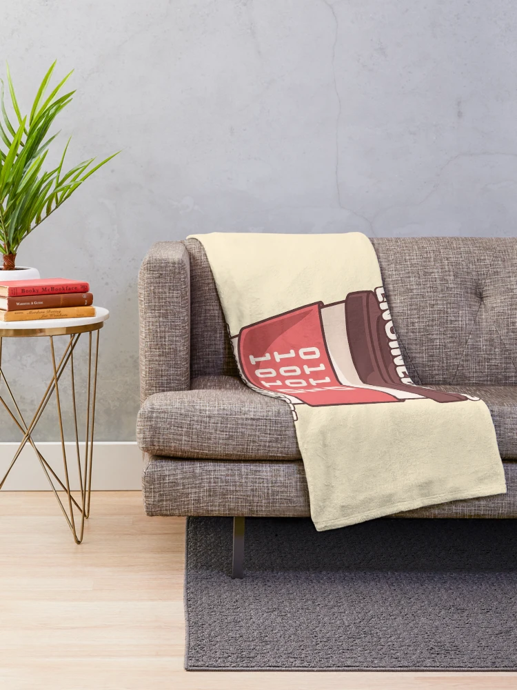 Thumbnail 2 of 6, Throw Blanket, Computer Engineering: Turning Coffee Into Code designed and sold by PMCreative.