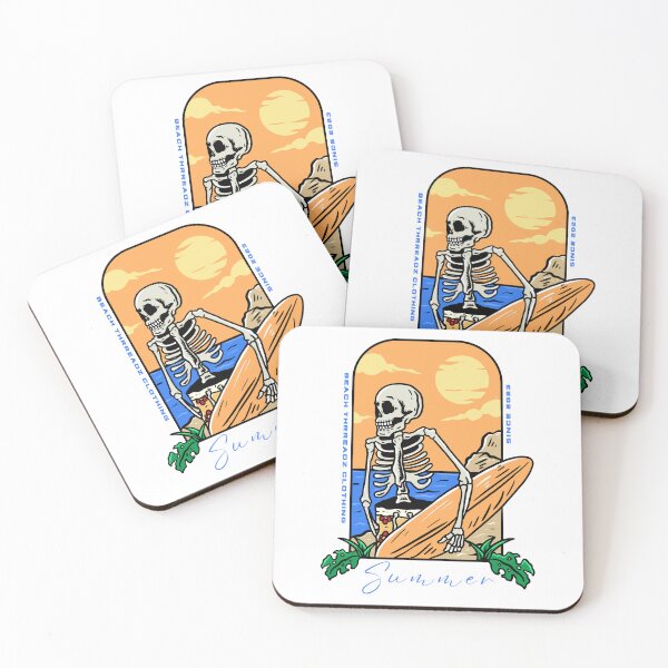 Item preview, Surfing Skeleton designed and sold by BeachThreadz.