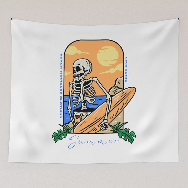 Item preview, Surfing Skeleton designed and sold by BeachThreadz.