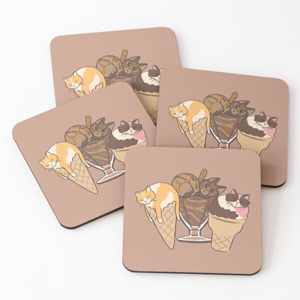 Item preview, Ice Cream Kitty Trio designed and sold by popofpeony.