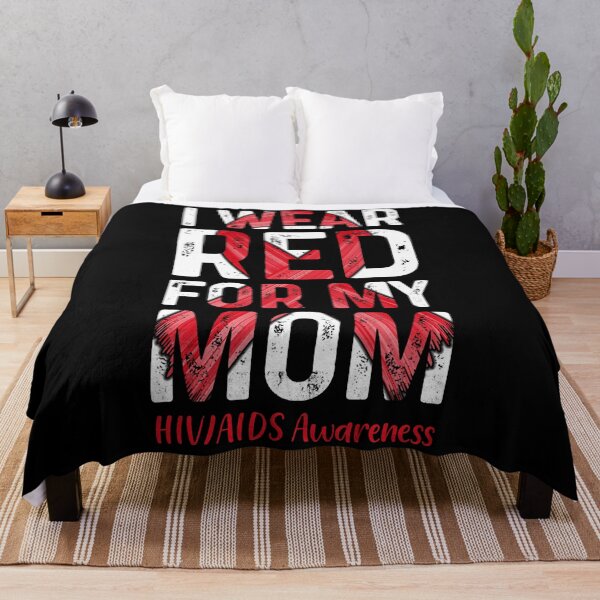 Item preview, I Wear Red For My Mom - HIV AIDS Awareness designed and sold by EagmianPheolea.