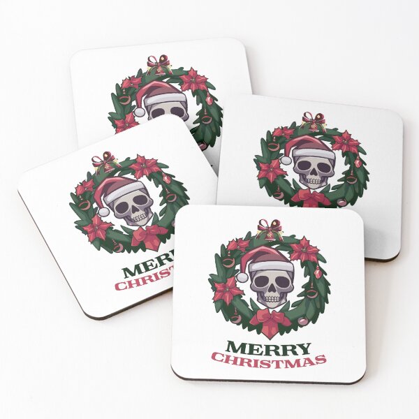 Item preview, Merry Christmas skull designed and sold by yphien.