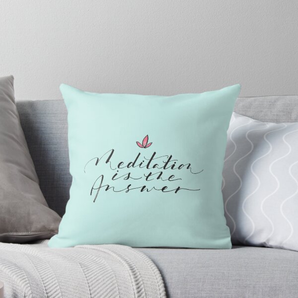 Item preview, Meditation is the Answer I Calligraphy I Handwritten designed and sold by GreenStem.