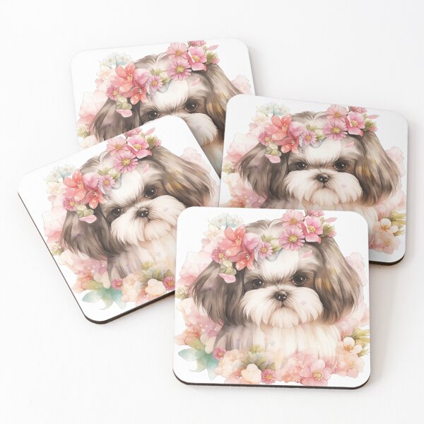 Item preview,  Shih Tzu in a Garden of Blooms designed and sold by LittleLuvies.