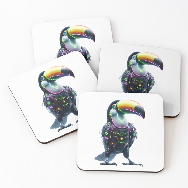 Item preview, Rainforest Neon - Cyber Toucan designed and sold by MrAI-Store.