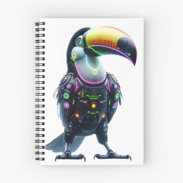 Item preview, Rainforest Neon - Cyber Toucan designed and sold by MrAI-Store.
