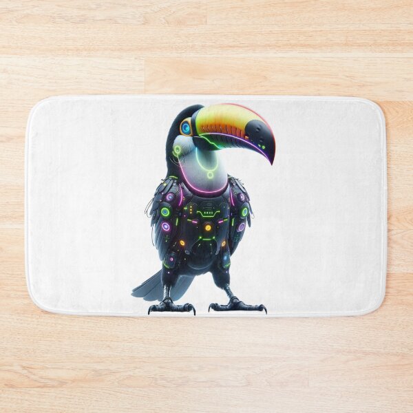 Item preview, Rainforest Neon - Cyber Toucan designed and sold by MrAI-Store.