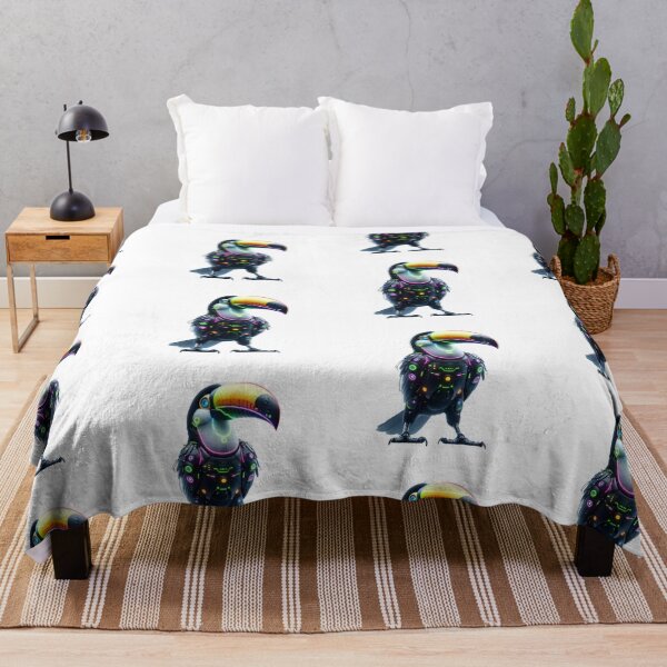 Item preview, Rainforest Neon - Cyber Toucan designed and sold by MrAI-Store.