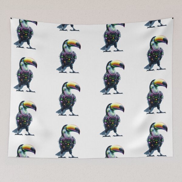 Item preview, Rainforest Neon - Cyber Toucan designed and sold by MrAI-Store.