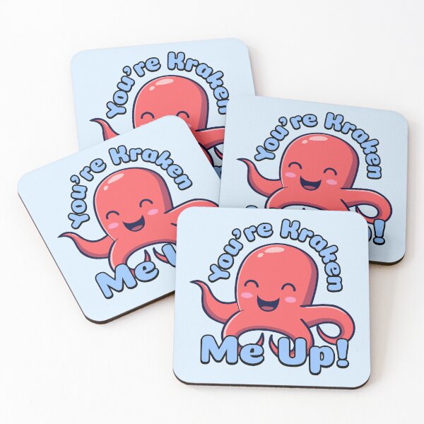 Item preview, You're Kraken Me Up! Kawaii Cryptids Cartoon designed and sold by PMCreative.