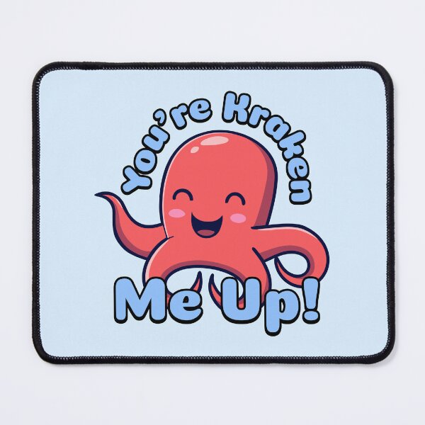 Item preview, You're Kraken Me Up! Kawaii Cryptids Cartoon designed and sold by PMCreative.