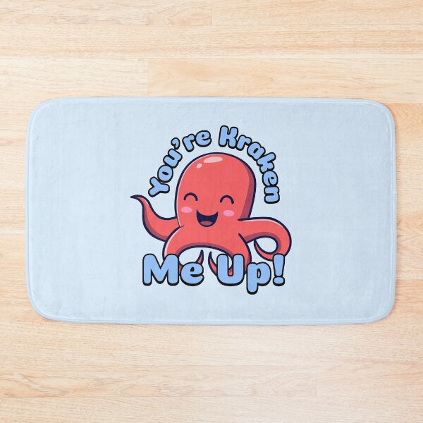 Item preview, You're Kraken Me Up! Kawaii Cryptids Cartoon designed and sold by PMCreative.