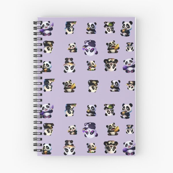 Item preview, Hungry Pandas: Lavender designed and sold by AteAndApe.