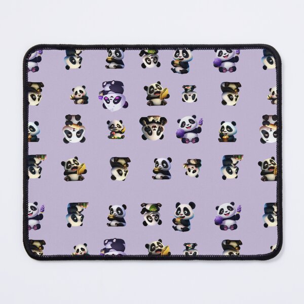 Item preview, Hungry Pandas: Lavender designed and sold by AteAndApe.