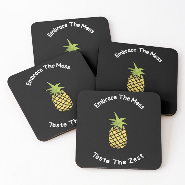 Item preview, Pineapple "Embrace the Mess, Taste the Zest"  designed and sold by RoaringTees.
