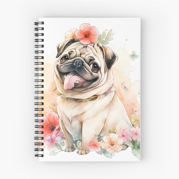 Item preview, Pug Amidst Blooms and Joy designed and sold by LittleLuvies.