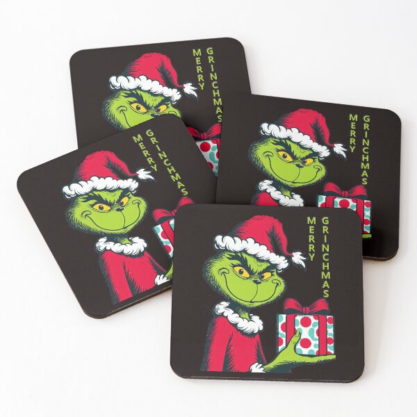 Item preview, Merry Grinchmas Grinch With A Christmas Gift designed and sold by 502Templates.