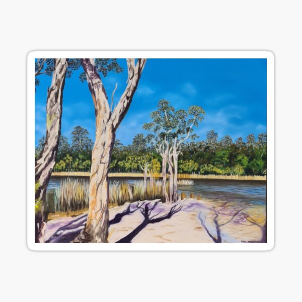 Item preview, Poona Lake in Rainbow Beach designed and sold by heidi_kaufmann_art.
