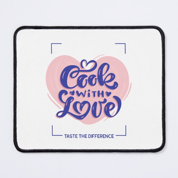 Item preview, "Cook With Love Taste The Difference" Cooking designed and sold by RoaringTees.