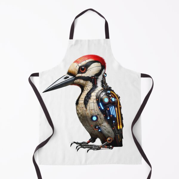 Item preview, Neon Drummer - Cyber Woodpecker designed and sold by MrAI-Store.