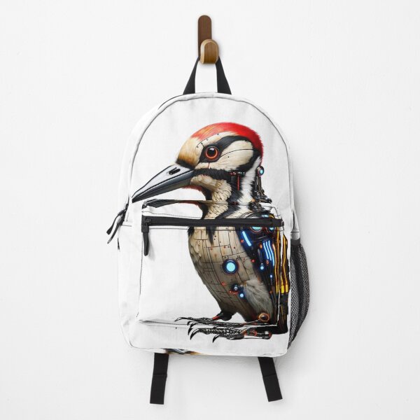Item preview, Neon Drummer - Cyber Woodpecker designed and sold by MrAI-Store.