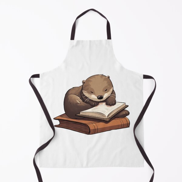 Item preview, Cute otter reading designed and sold by PawelNature.