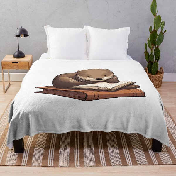 Item preview, Cute otter reading designed and sold by PawelNature.
