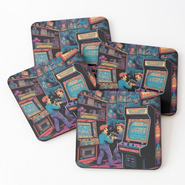 Item preview, Vintage Retro 80's Arcade Games in 60's Advertising Style designed and sold by Butler in the Home.