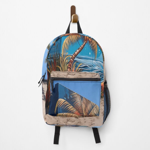 Item preview, graffiti beach cartagena de indias with tropical colors designed and sold by ElColombianito.