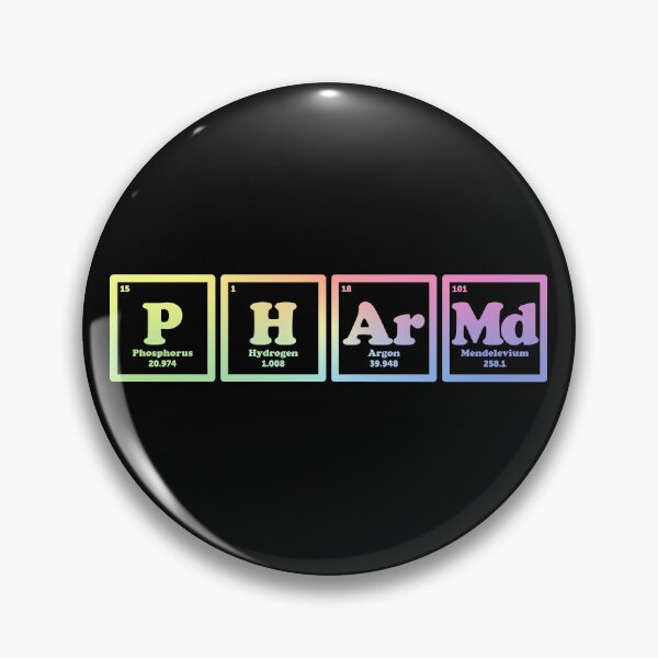 Artikelvorschau, PharmD-Periodensystem entworfen und verkauft von ScienceCorner.