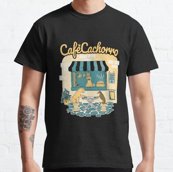 Cafe Cachorro - Alternate Version (for Dark Backgrounds) Classic T-Shirt