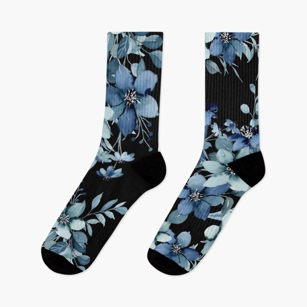 Item preview, Blue flowers designed and sold by GettyFromBetty.