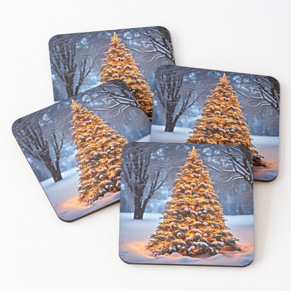 Item preview, Yule tree in the snow designed and sold by Earth Nature Creations.