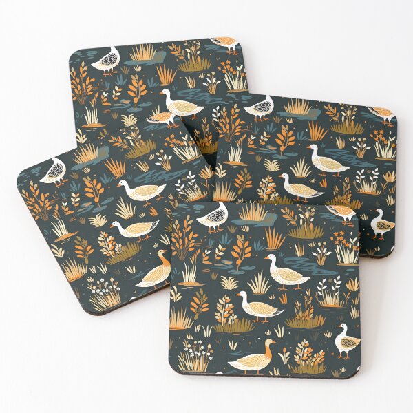 Item preview, Ducks and geese fed on the meadow designed and sold by Sp3ctrumOfColor.