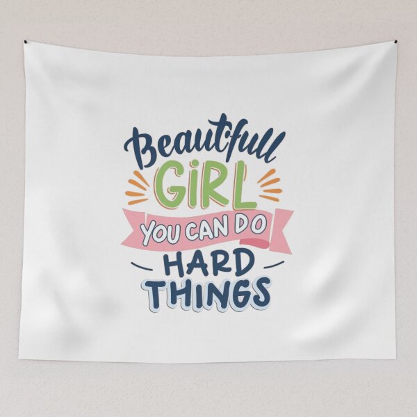 Item preview, Beautiful girl you can do hard things designed and sold by PawelNature.