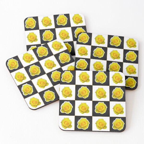 Item preview, Yellow Rose Chequerboard designed and sold by images4design.