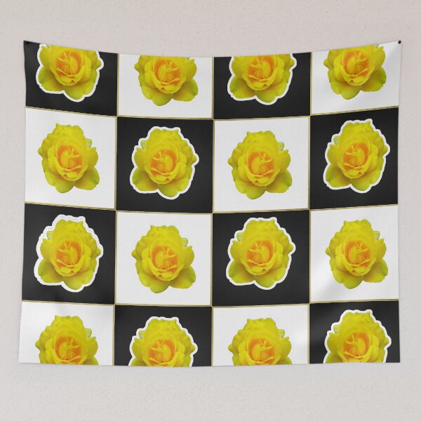 Item preview, Yellow Rose Chequerboard designed and sold by images4design.