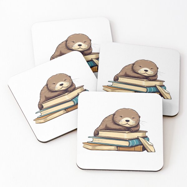 Item preview, Cute otter reading designed and sold by PawelNature.