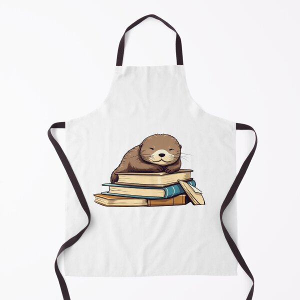 Item preview, Cute otter reading designed and sold by PawelNature.