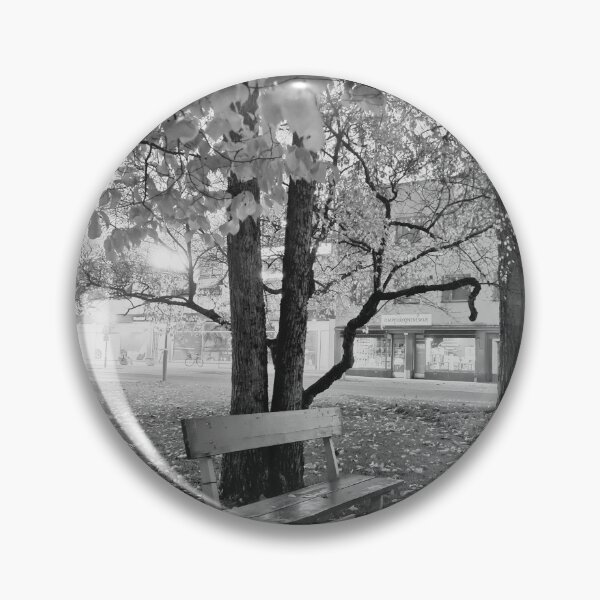 Item preview, A bench and tree in a center  designed and sold by bluerosesart37.