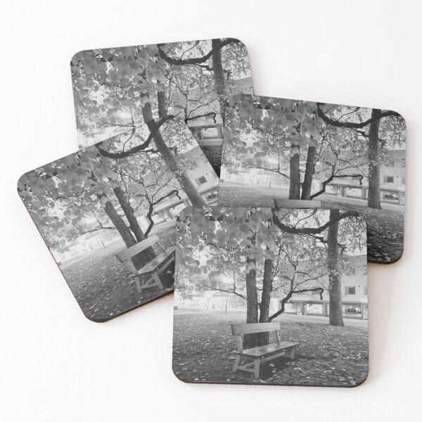 Item preview, A bench and tree in a center  designed and sold by bluerosesart37.