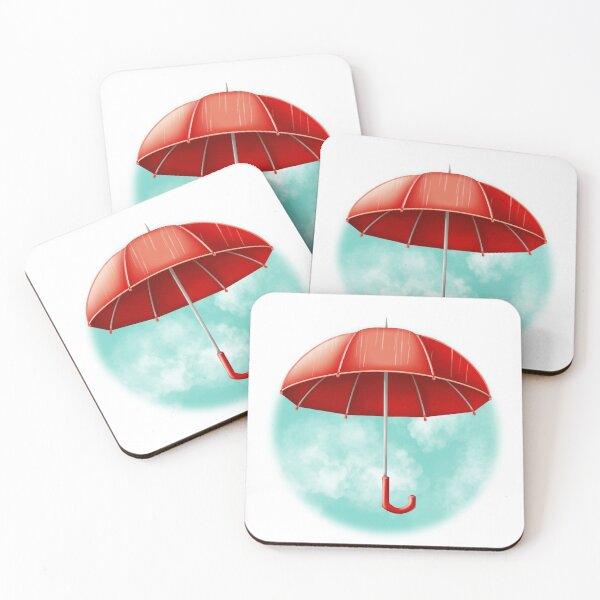 Item preview, Red Umbrella Under the Rain designed and sold by LJArtworkDesign.
