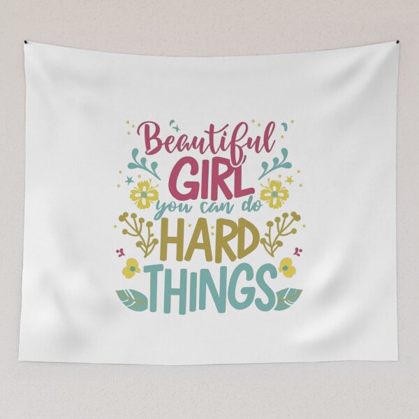 Item preview, Beautiful girl you can do hard things designed and sold by PawelNature.