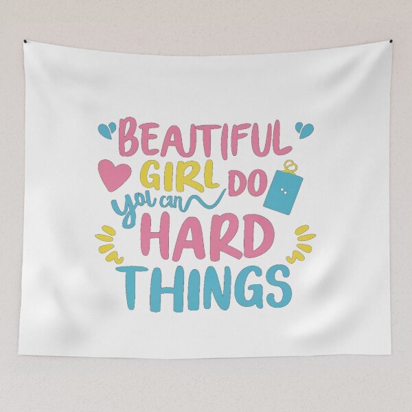 Item preview, Beautiful girl you can do hard things designed and sold by PawelNature.