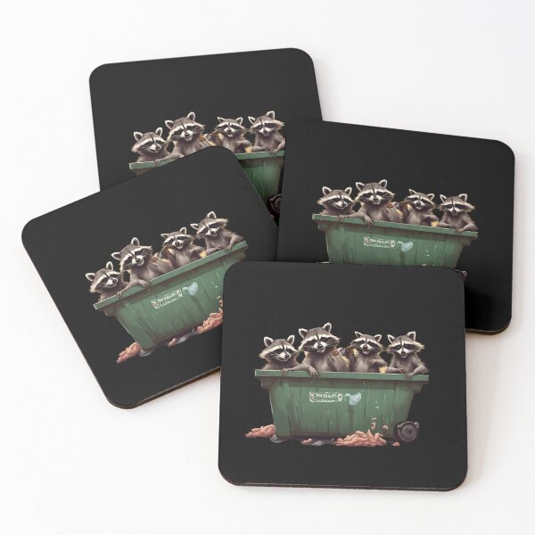 Item preview, Happy Raccoon Birthday Party at the Dumpster designed and sold by Aquillashop.