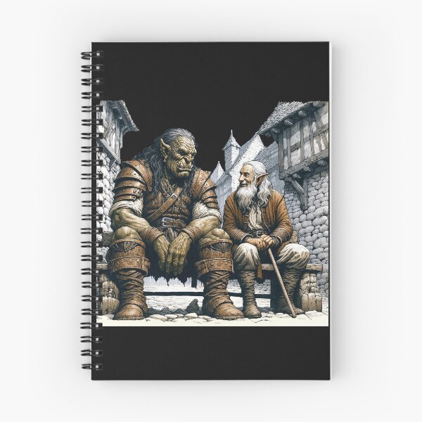 Item preview, Orc and Elf - Friends in Old Age designed and sold by Matthew Kinnersly.