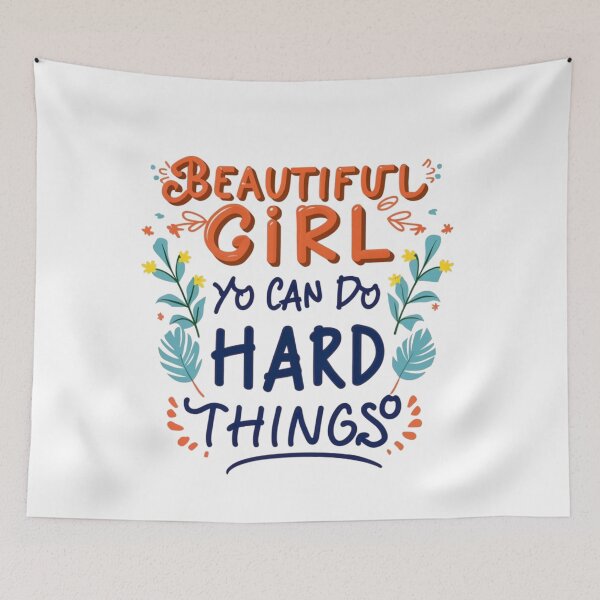 Item preview, Beautiful girl you can do hard things designed and sold by PawelNature.
