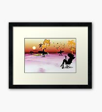 plage Framed Print